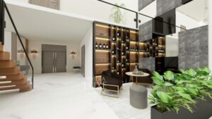 Luxury condo penthouse interior design